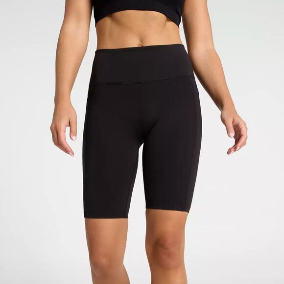 C266 DSG Women’s Momentum 7" Seamless High Rise Bike Shorts Pure Black Ribbed M - Picture 1 of 5
